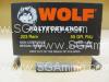 500 Rounds - 223 Rem 55 Grain FMJ Wolf PolyFormance or Military Classic Steel Case Ammo made by Barnaul 